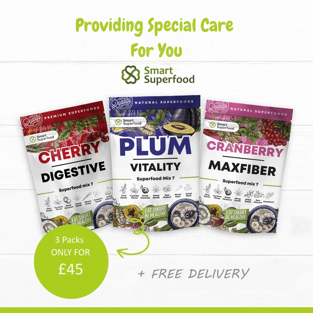 PROMO Superfood MIX "FRUIT" + FREE DELIVERY - Smart Superfood UK